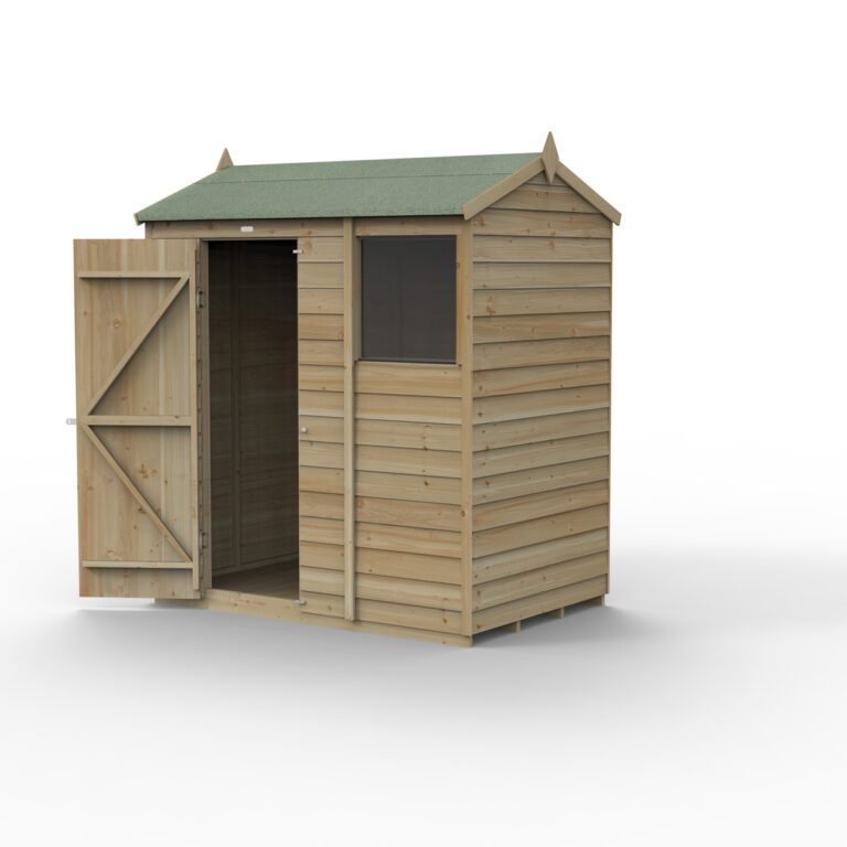 5013053200520 1 4LIFE Reverse Apex Shed 6x4 Single Door 1 Window Home Delivery 1200.jpg